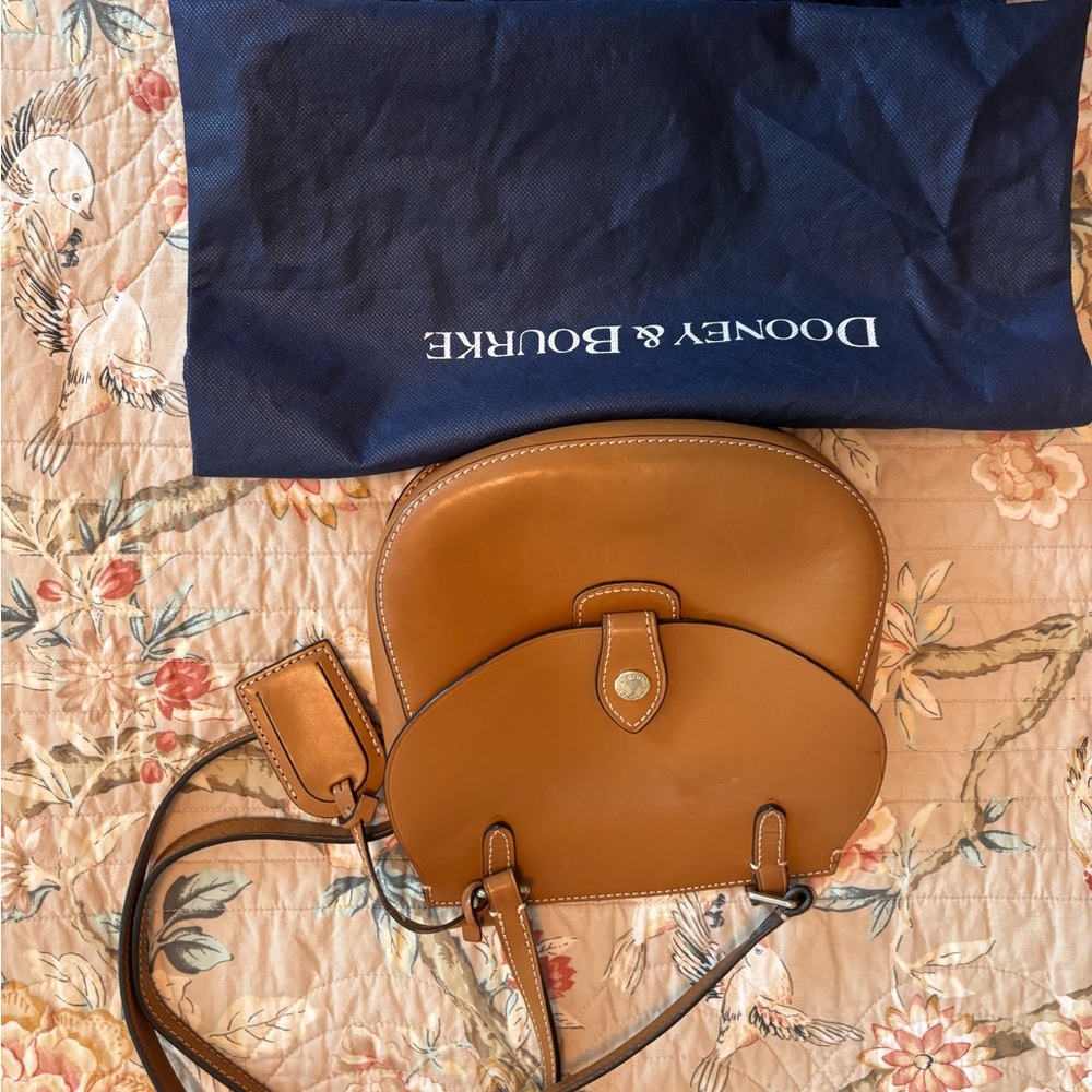 Dooney & Bourke Brown Leather Crossbody Bag